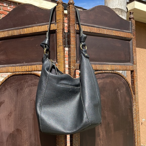 The Sak Black Leather Shoulder Bag - Picture 7 of 8
